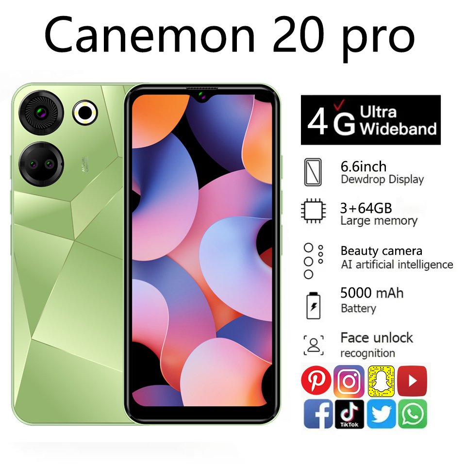 M-HORSE Phones cheapest smart phones CANMON 20 cellphone LTE 5000mAh smart mobile phones 3g&4g smartphone